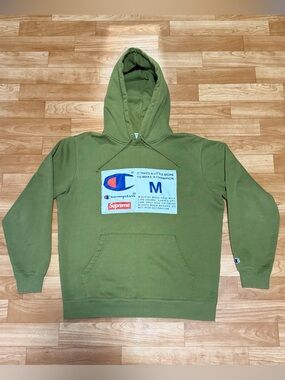 Supreme Olive Green Graphic Hoodie